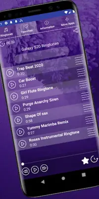 Galaxy S20 Ultra Ringtones android App screenshot 1